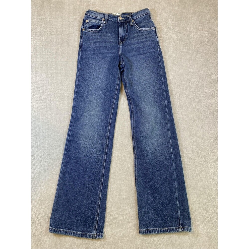 We The Free Jeans Womens 30 Blue Medium Wash High Rise Straight Stretch Denim